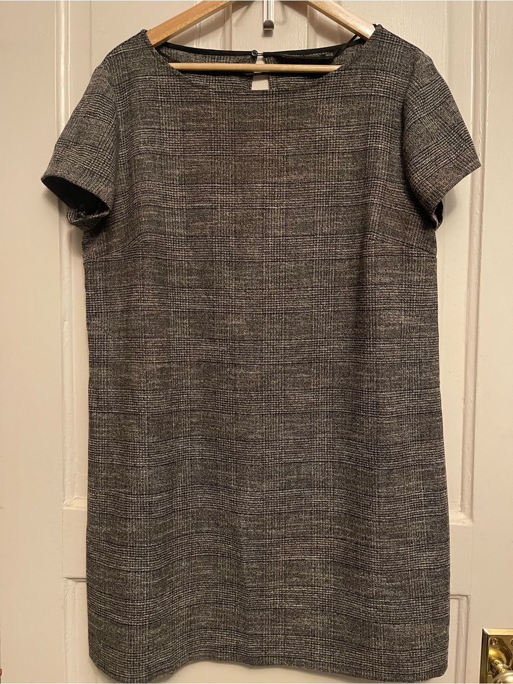 Zara Woman Black & Metallic Knit Top
